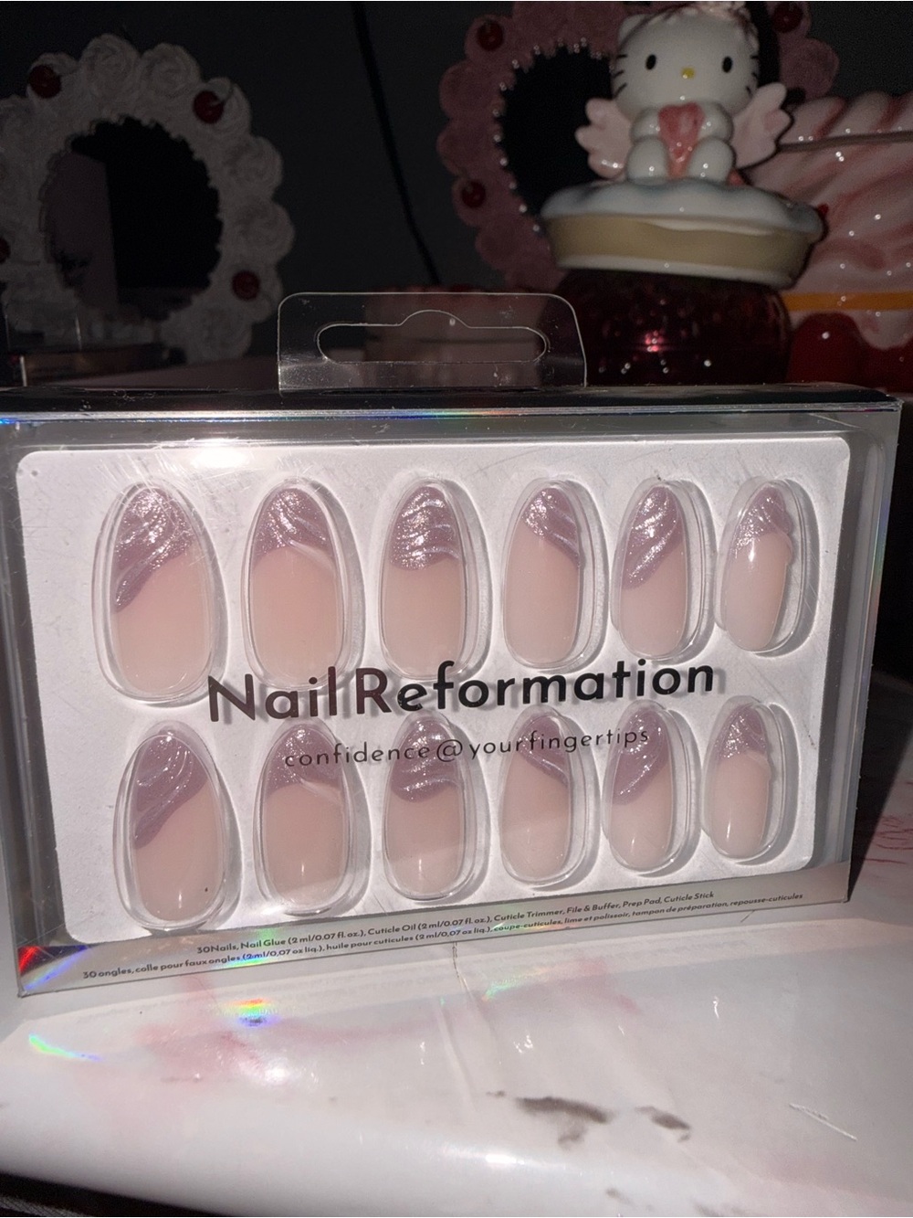 Nail Reformation Pink Mauve French Press-On Nails
